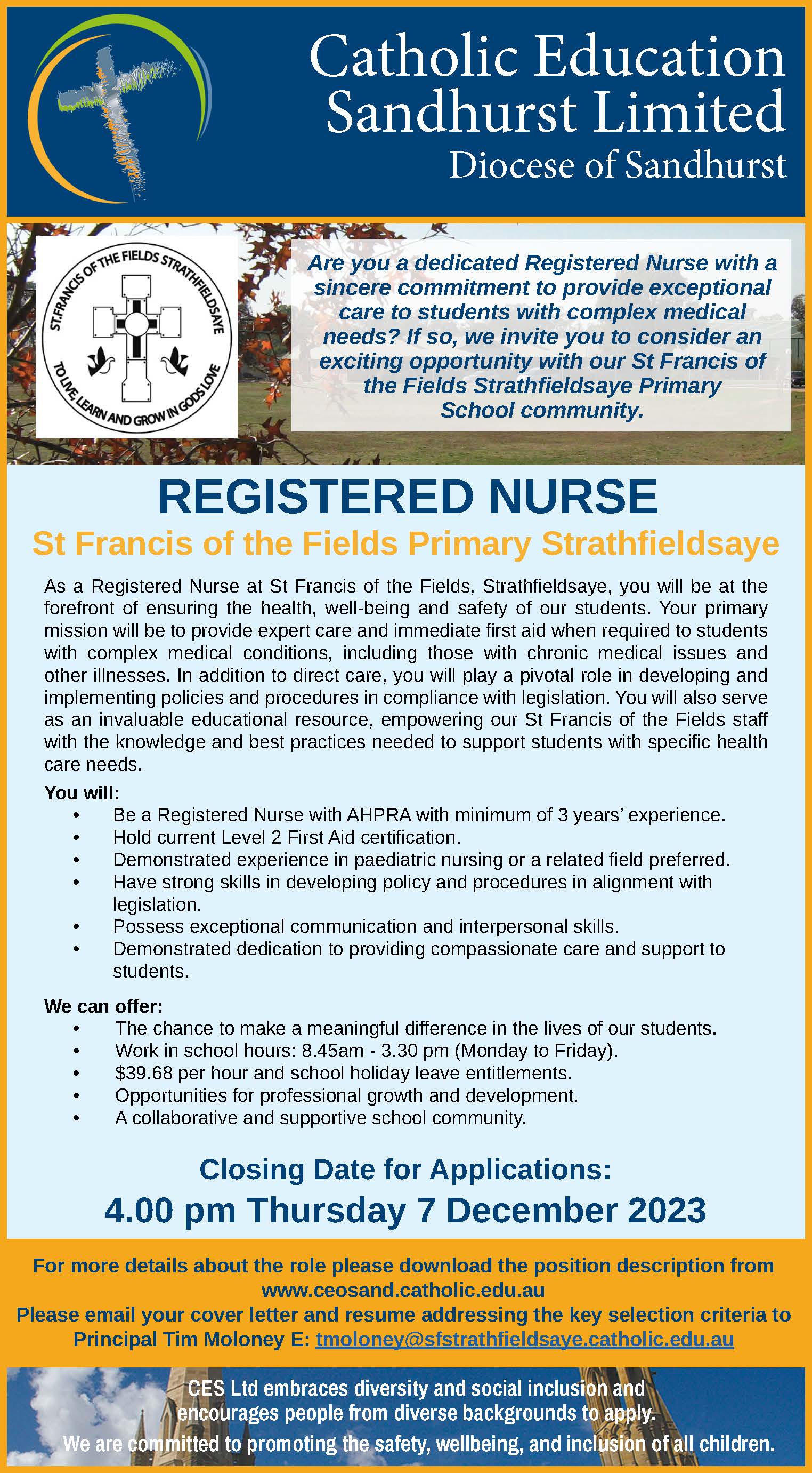 School Nurse Advert
